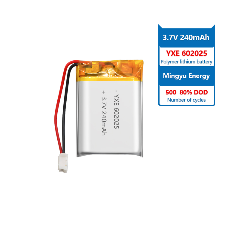 3.7 V Li-ion Battery 602025-240mah
